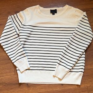 Lumiere Black and white Striped Sweater